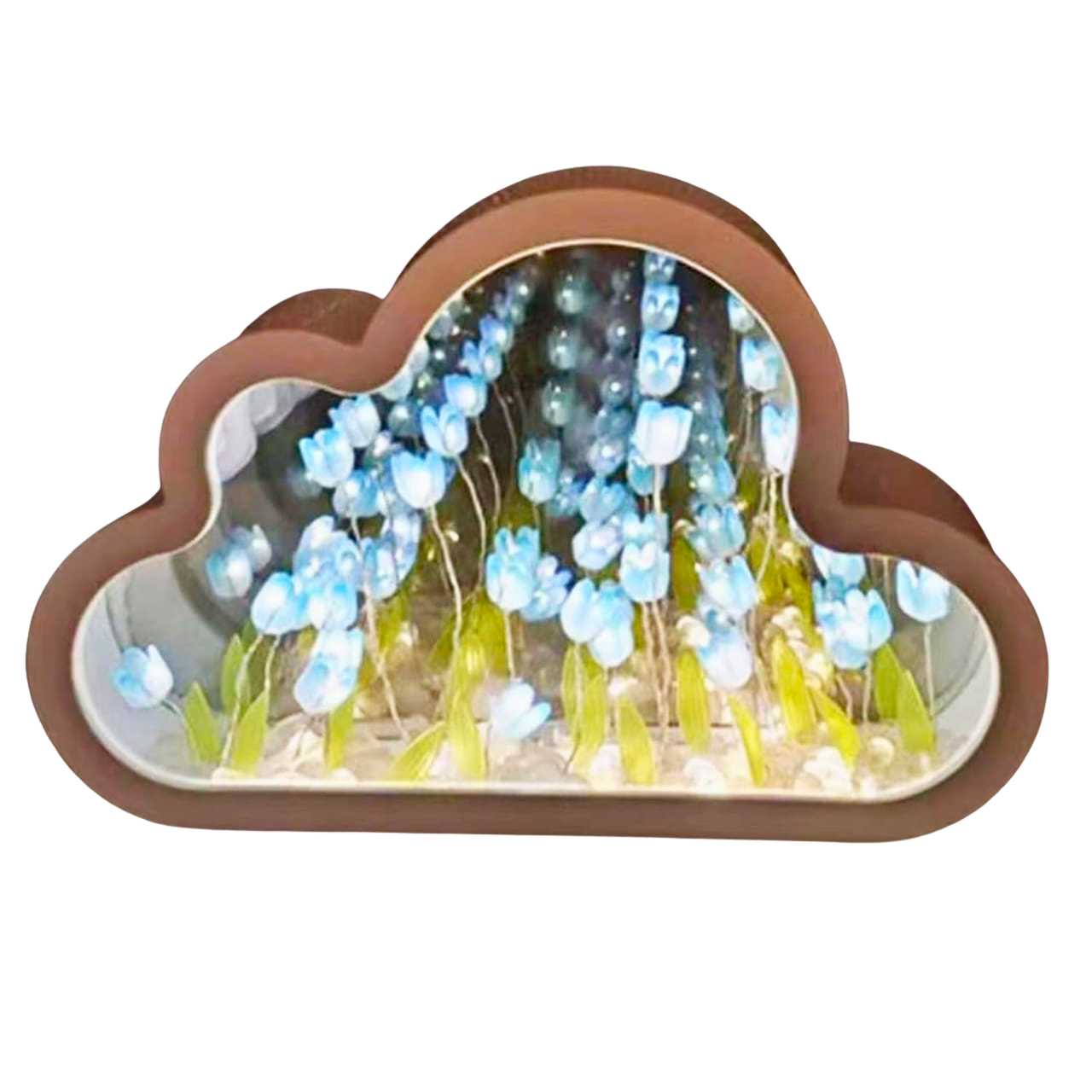 Lampara de luces led tulipanes infinitos en forma de nube